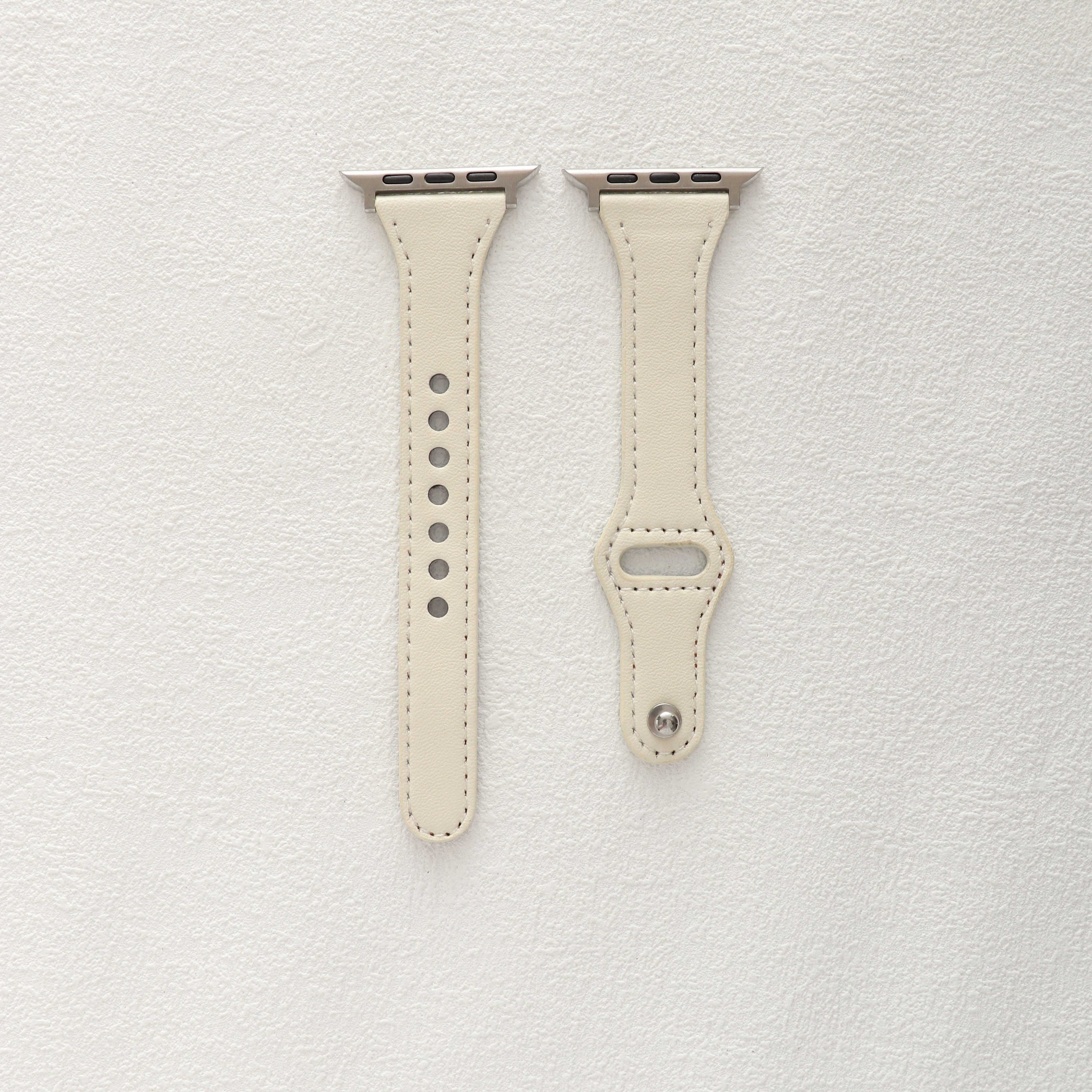 

Тонкий кожаный ремешок для Apple Watch Band Ultra 49 мм 8 41 мм 45 мм 7 SE 654321 44 мм женский браслет-петля для iwatch серии 42 мм 40 мм S10-42 41 40 38mm