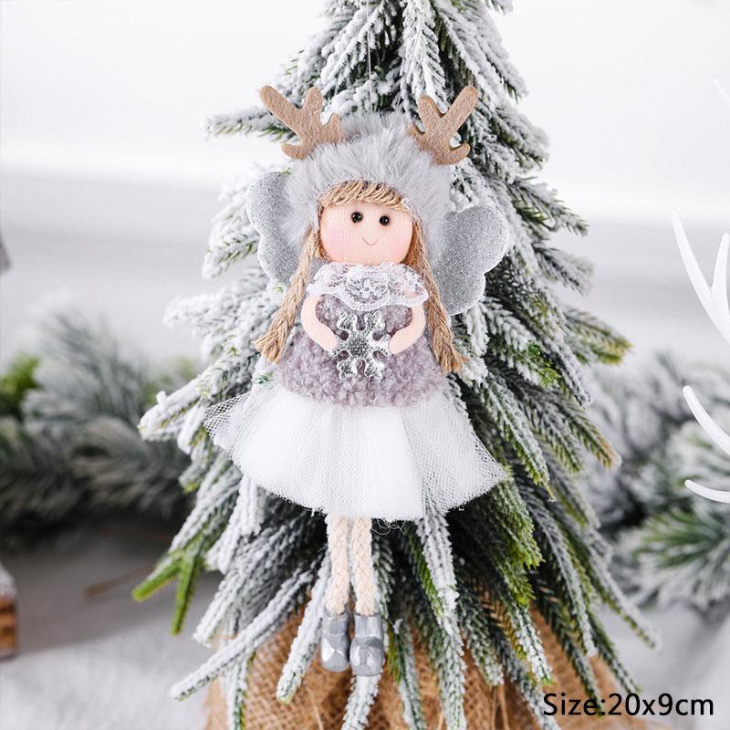 New Year 2025 Christmas Elf Doll Ornaments Xmas Tree Hanging Pendant Navidad 2025 Santa Kids Gift Christmas Home Decoration