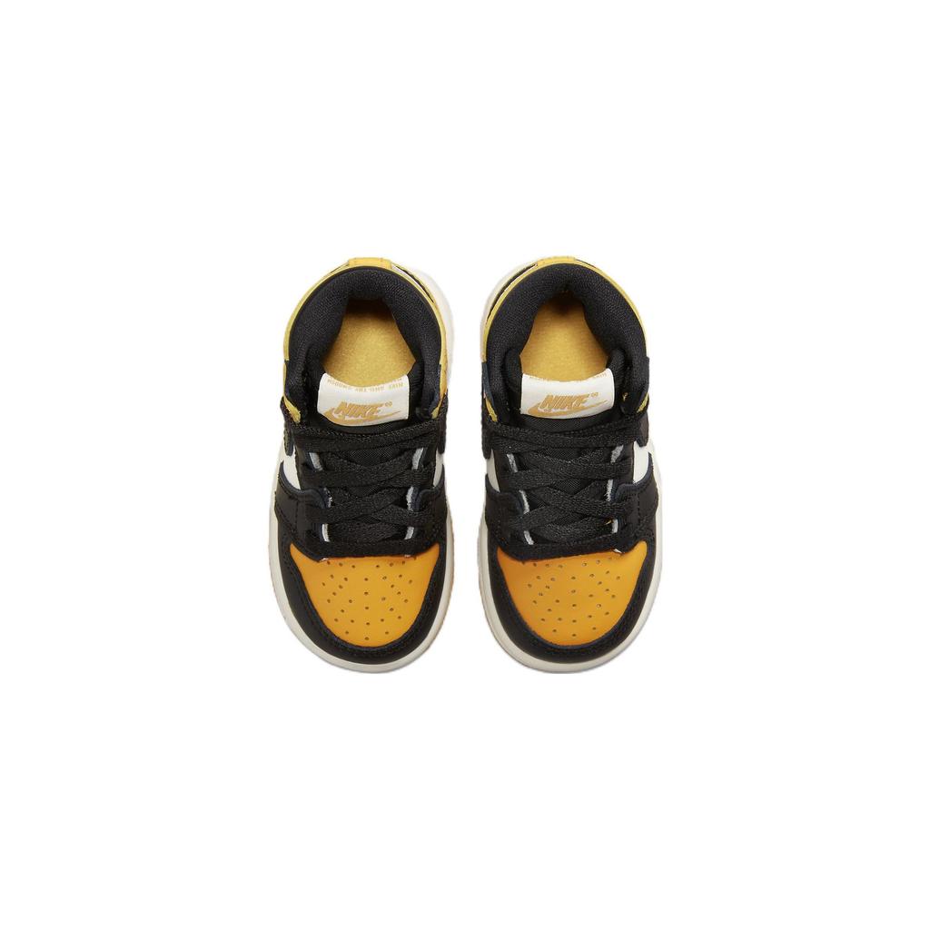 Air Jordan 1 Retro High OG TD Yellow Toe Baby Sneakers Taxi Black Sail AQ2665-711