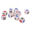 10pcs 6 Sided D6 Dice Party Board Game Dice Queen Jack Gaming Card Game Dices