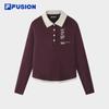 Fila FUSION Women's Faux Two-Piece Knit Polo Shirt