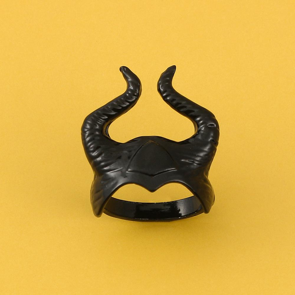 Maleficent Horn Ring Halloween Masquerade Ring Ring Side Prop Trend No