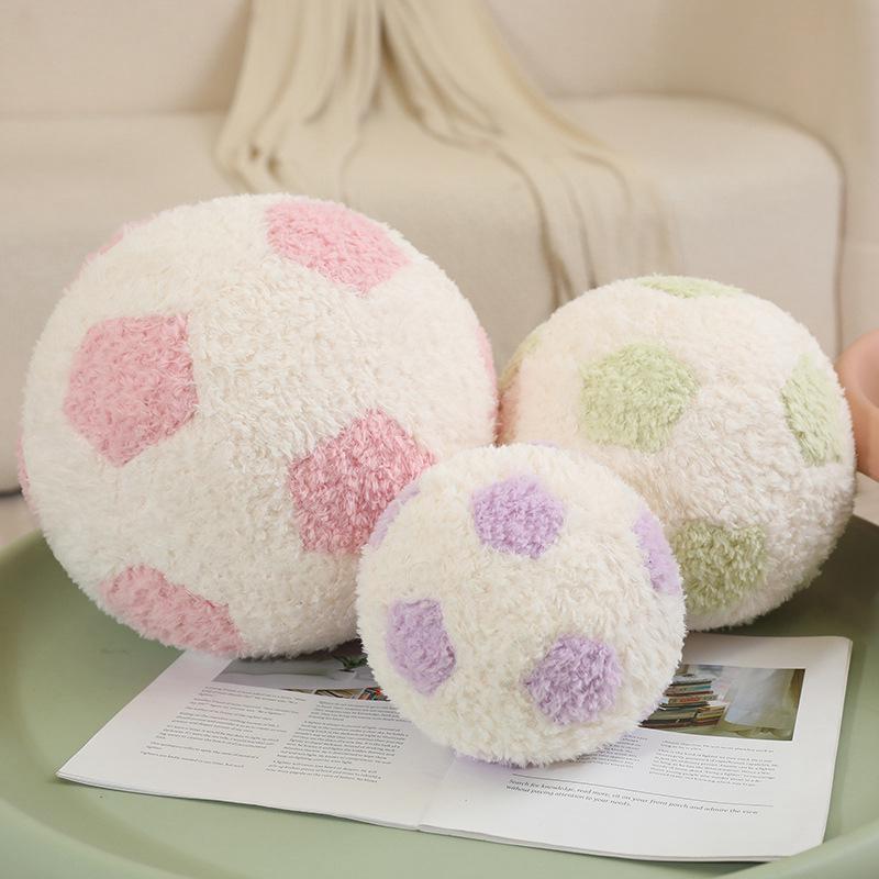 Funny Football Plush Toy Pillow - Cute Cartoon Doll for Kids' Gifts & Home Decor