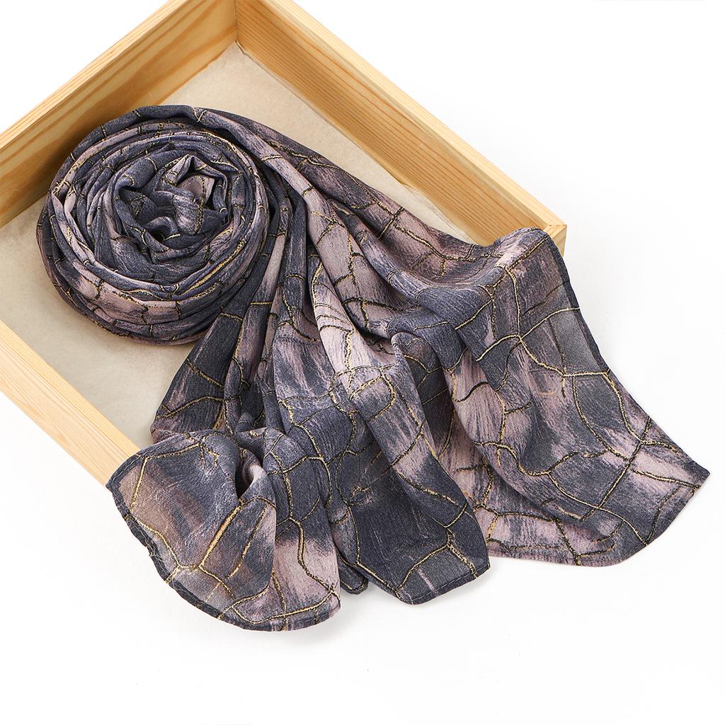 New Pattern Printed Chiffon Hijab Scarf For Woman Muslim Hijabs Shawl Fashion Long Wraps Female Headband Ethnic Islam Turban