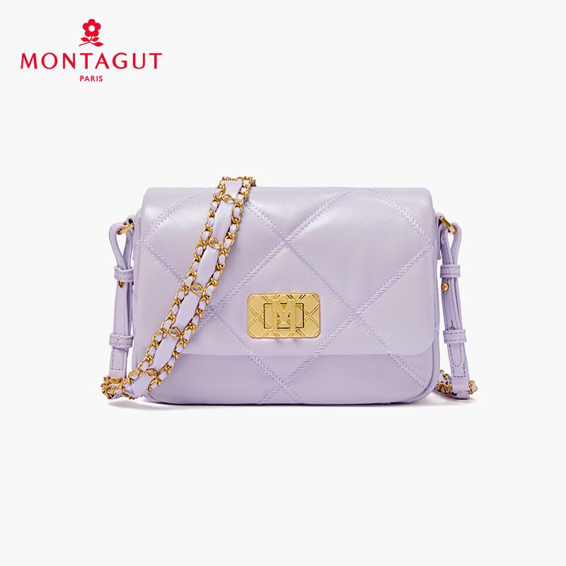 Montagut Lambskin Quilted Chain Shoulder Crossbody Bag