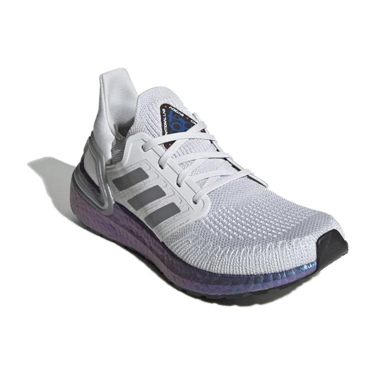 Nye Adidas Ultra Boost 20 Dash Grey Blå Fiolett Dame EG1369