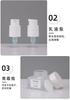 30ml50ml100mlGlass Pump Bottle Lotion Bottle Premium Refillable Bottles for Cream and Serum, Glass Container with Matte Finish