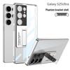 Samsung S25 Ultra Case: Transparent, Ultra-Thin Plated Phantom with Precise Holes & Stand