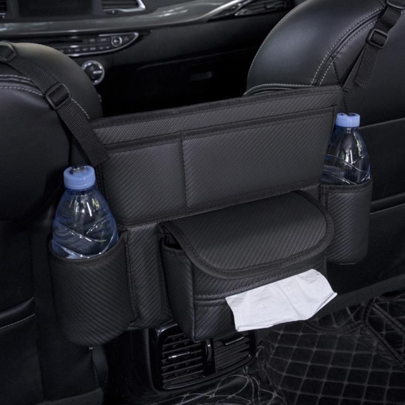 Easy Installation Universal Seat Gaps Storage Bag With Quick Attachment For Car Front Seat To Hold Beverage Phone Wallet