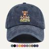 Pc Cartoon Calf Fence Print Baseball Cap Cute Animal Pattern Fashionable Individual Design Comfortable Breathable Duckbill Cap