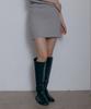 ODER Wool Cable Skirt Short Knit Pants - Gray