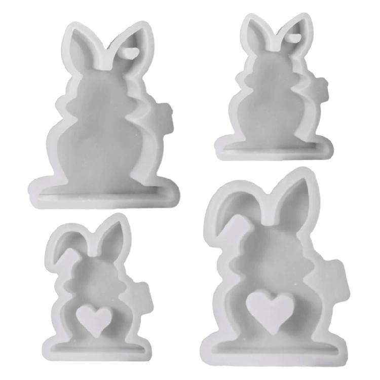 

Silicone Rabbits Mould Nonstick Surfaces Easy Demolding For Candle Soap Making Holiday Projects 1