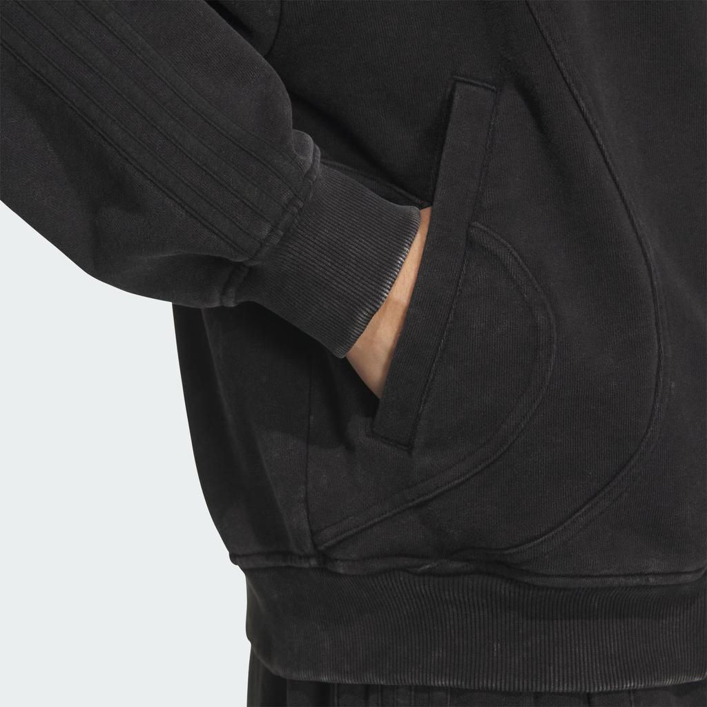 adidas Originele TG FZ Hoodie Gestreept Rits Los Lange Mouwen Jas Unisex hoodies KQ5524