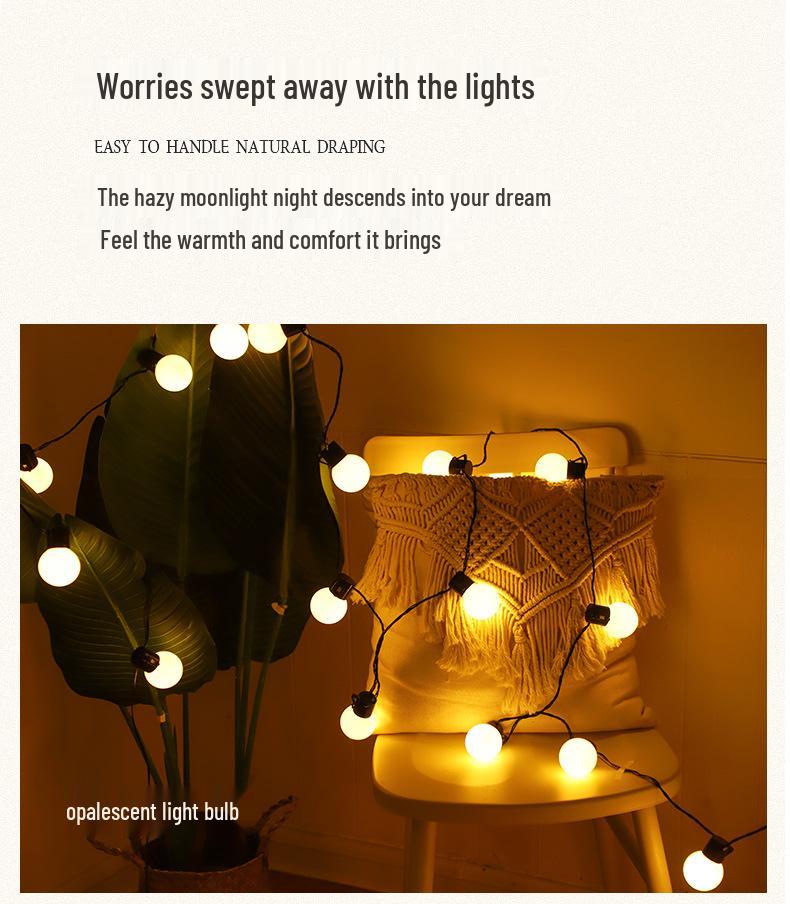 Waterproof LED Solar String Lights for Outdoor Decor and Camping