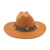 Dance French Flat-Brimmed Cowboy Hat Premium Ethnic Style Tourism Shade Stage Jazz Hat