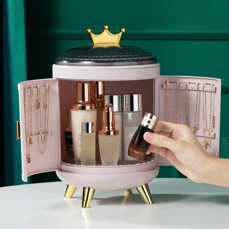 Schreibtisch-Aufbewahrungsbox Kosmetik-Aufbewahrungsbox Halskettenbox Lippenstift-Displaybox Schmuck Schreibtischdekoration Multifunktionale Accessoires