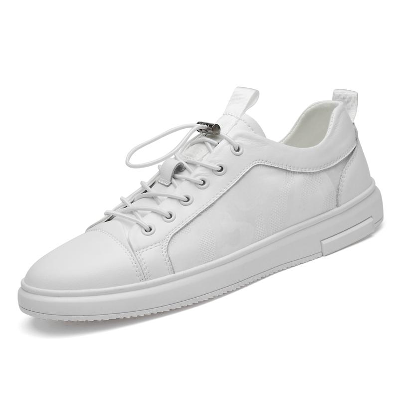 

Модная высококачественная дышащая спортивная обувь, простая мужская деловая обувь, износостойкая мужская повседневная обувь из натуральной кожи 45 белый