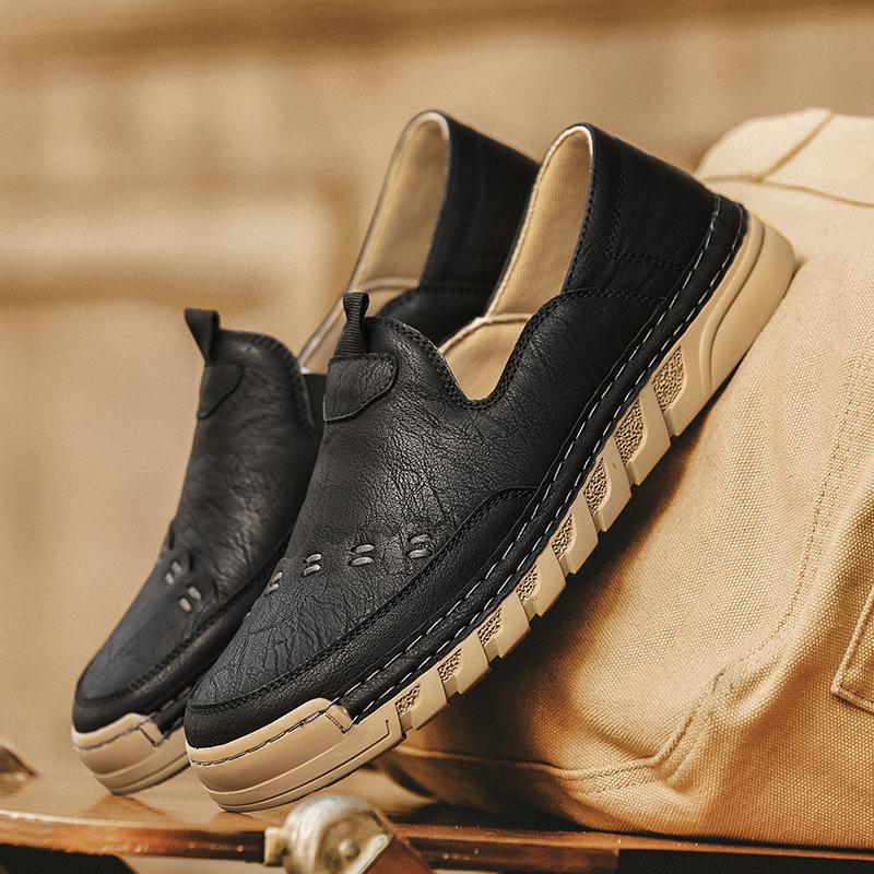 

Fashion Anti-Slip Dress Shoe New Classic Men s Business Loafers Luxury Brand Comfortable Driving Shoe High-Quality Lightweight Flats 39 чёрный