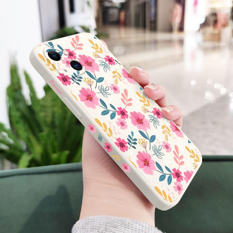

Pattern Spring Phone Case For iPhone 17 17 Air 16 16e 15 14 13 12 11 X XR XS Plus Pro Max Mini Silicone Cover iPhone 17
