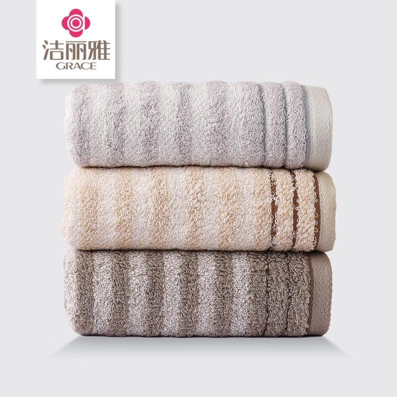Grace Cotton Towel & Bath Towel Set светло-коричневого