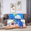 Blue Pikmin Super Warm Blanket  Students Plush Throw Blanket Fluffy Couch Chair Flannel Bedspread Sofa Bed Cover