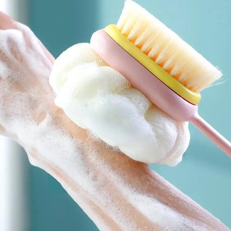 Badebürste Rücken Körper Bad Dusche Schwamm Schrubberbürsten mit Griff Peeling Peeling Haut Massagegerät Peeling Badezimmerbürste