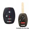 Silicone Car Key Case Cover For HONDA Accord CRV Pilot Civic 2003 2007 2008 2009 2010 2011 2012 2013