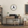 Silly Walk Wall Clock  Creative Wall Clock Artwork Sweep Seconds Silent