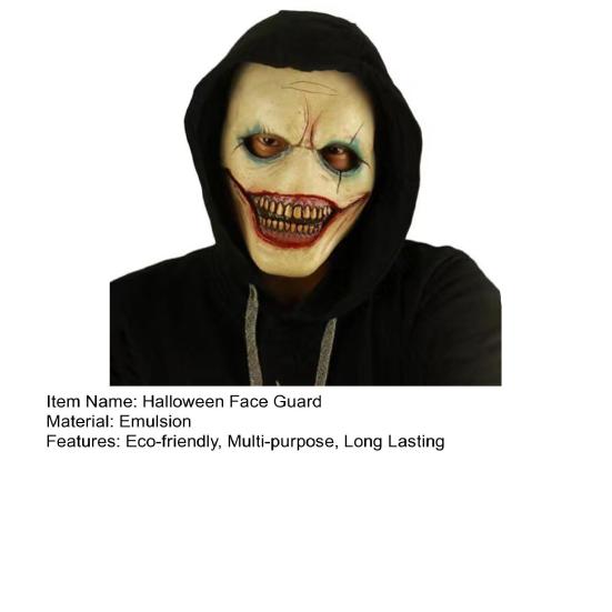 Halloween Clown Face Guard Universal Size Role-Playing Cosplay Face Guard Headpiece Horror Themed Party Props