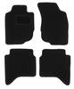 Czarne welurowe dywaniki podłogowe do: Toyota Hilux VII N25 N2 pickup (2006-2015)