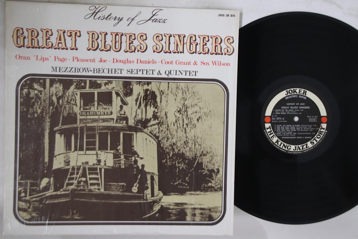 

LP Record VARIOUS - Great Blues Singers Volume One SM3076 JOKER 1971 Italy Jazz Used