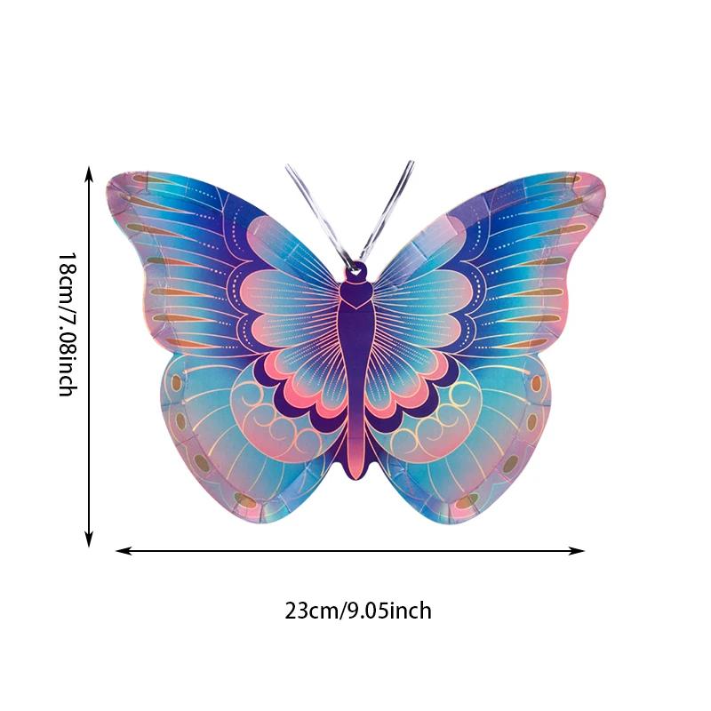 Butterfly Party Tableware Set  Butterfly Pattern Paper Plate Napkin Cup Disposable Tablecloth for Baby Shower Birthday Supplies