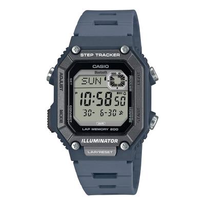 Orologio Digitale da Uomo WS-B1000-2AV con Collegamento allo Smartphone, Bluetooth, Pedometro, Blu Scuro-Grigio, Importato