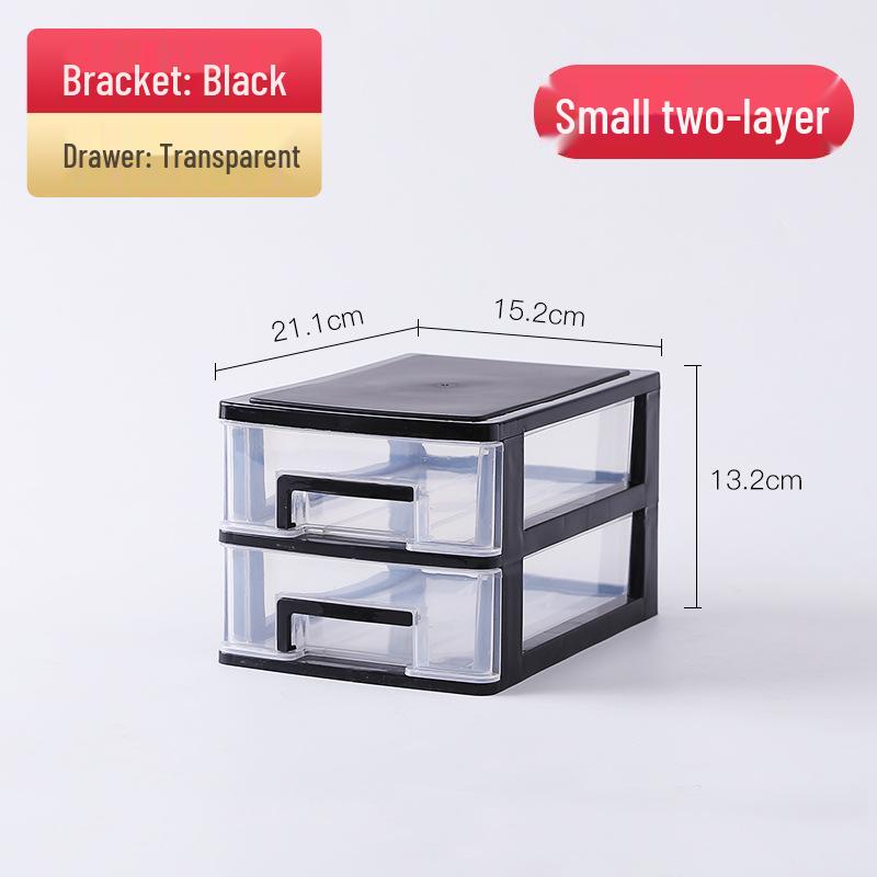 Прозрачный многослойный настольный органайзер формата А4: Простой пластиковый выдвижной ящик для хранения офисных документов