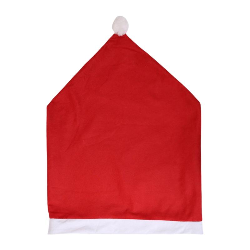 

Christmas Kitchen Chair Decorations, Santa Hat Chair Back Covers for Christmas Home Decoration красный