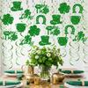 Quick Setups No Tools Needed Helical Shamrock Hanging Decoration for Fast Party Decoration on . Patrick's Festivities