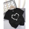 European Sizes Girls' Short Sleeve Casual Short Sleeve T-Shirt, Cute Top