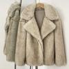 Winter clothing new temperament medium and long imitation fox fur fashion loose and thin thickened fur coat coat women