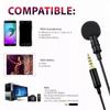 Wired Lapel Microphone Mini Speaker Mic Clip On Lapel Mic for Mobile Phone/PC Laptop For Recording
