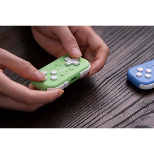8BitDo Micro Bluetooth gamepad kapesní mini ovladač pro Switch, Android, Raspberry Pi, podporuje režim klávesnice (Zelená)