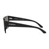 Burberry Personality Lettering On the Side Plastic Irregular Sunglasses Men's Black