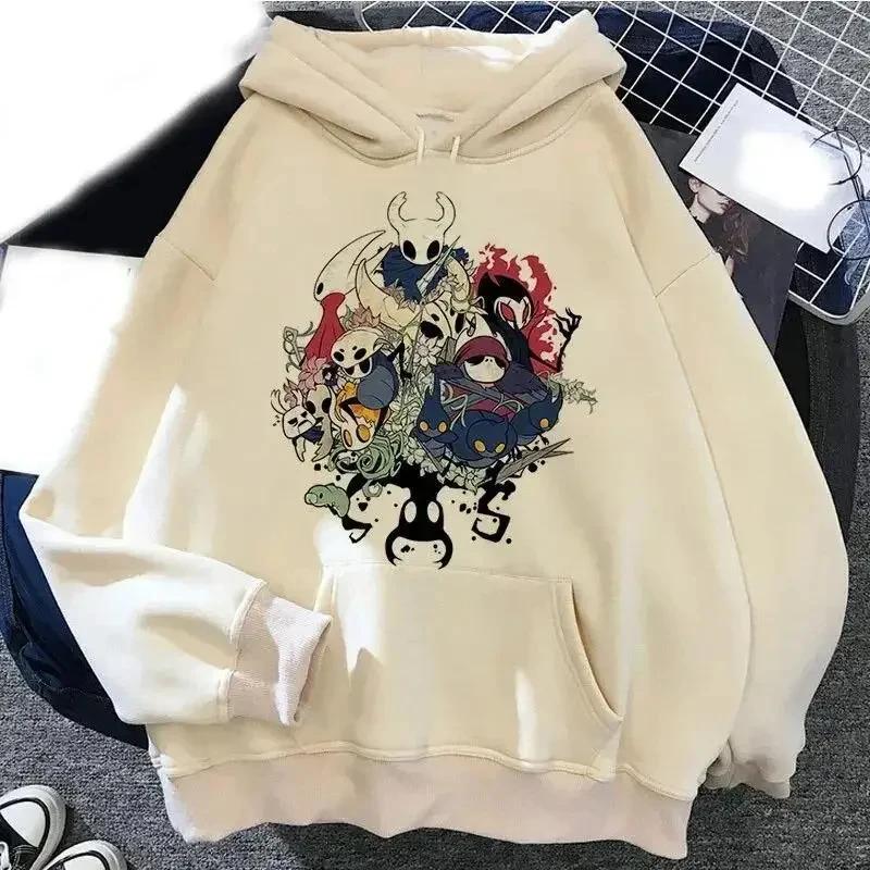 Hollow Knight Hoodies Men Korea Ulzzang Grunge Y2k Aesthetic Men and Women Autumn and Winter Pullover Hoddies Graphic Streetwear
