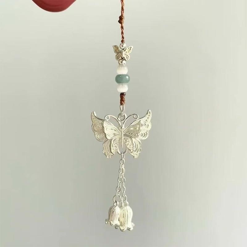 

Ручная работа, красочный подвесной орнамент-бабочка, высококлассный брелок, нишевый кулон в китайском стиле, универсальное модное украшение для телефона A1