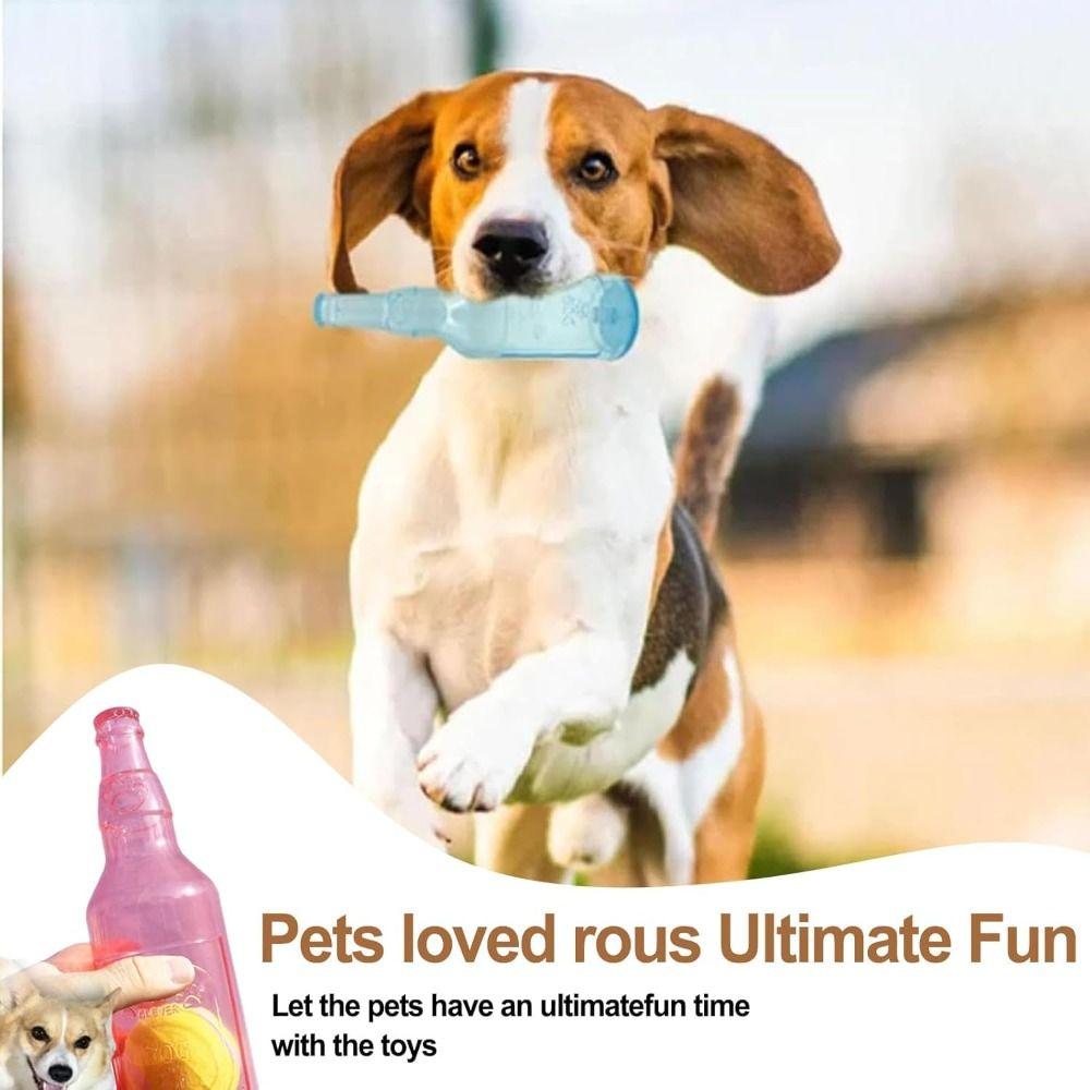 Plastic Crunchnplay Bottle Toy Creative Bottle Chew Toys New Dog Water Bottle Toy for Dogs