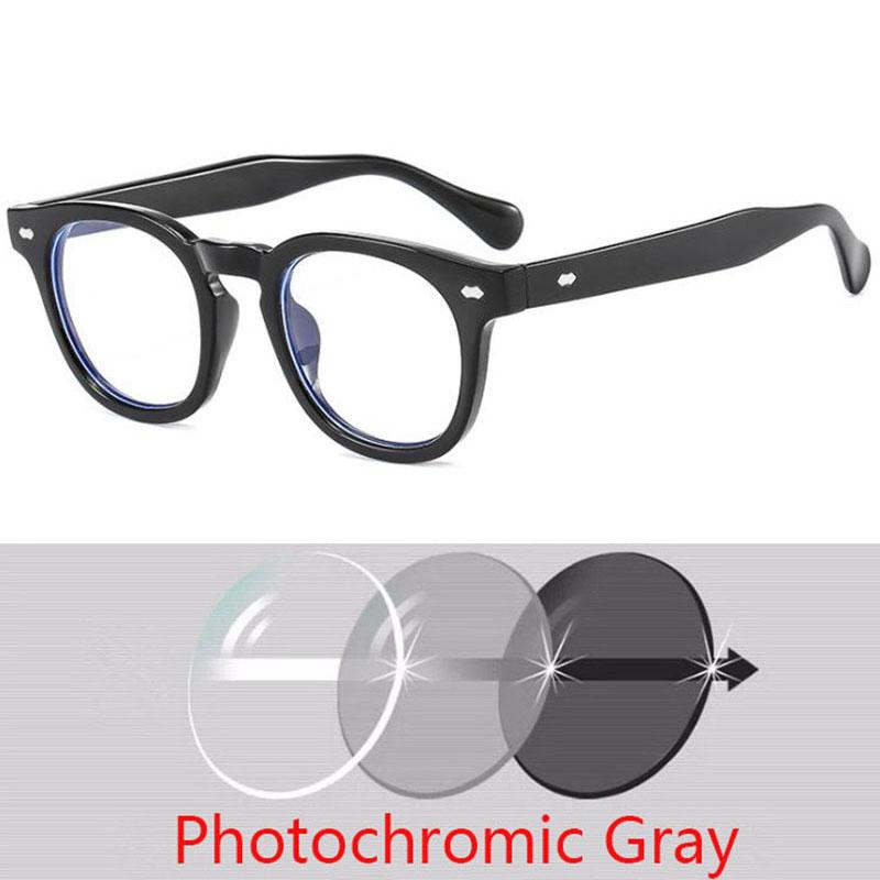 Vintage Kleine Runde Brille Herren Damen Nieten Brille Kurzsichtigkeit Korrektionsbrille -1.0 -1.5 -2.0 -2.5 -3.0 -3.5 -4.0 -6.0