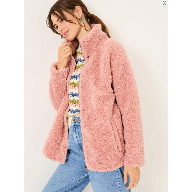 

Official Net British Original FAC **Plaid Lamb Wool Casual Large Version Women s Long Sleeve Winter Heattech Jacket Pink L