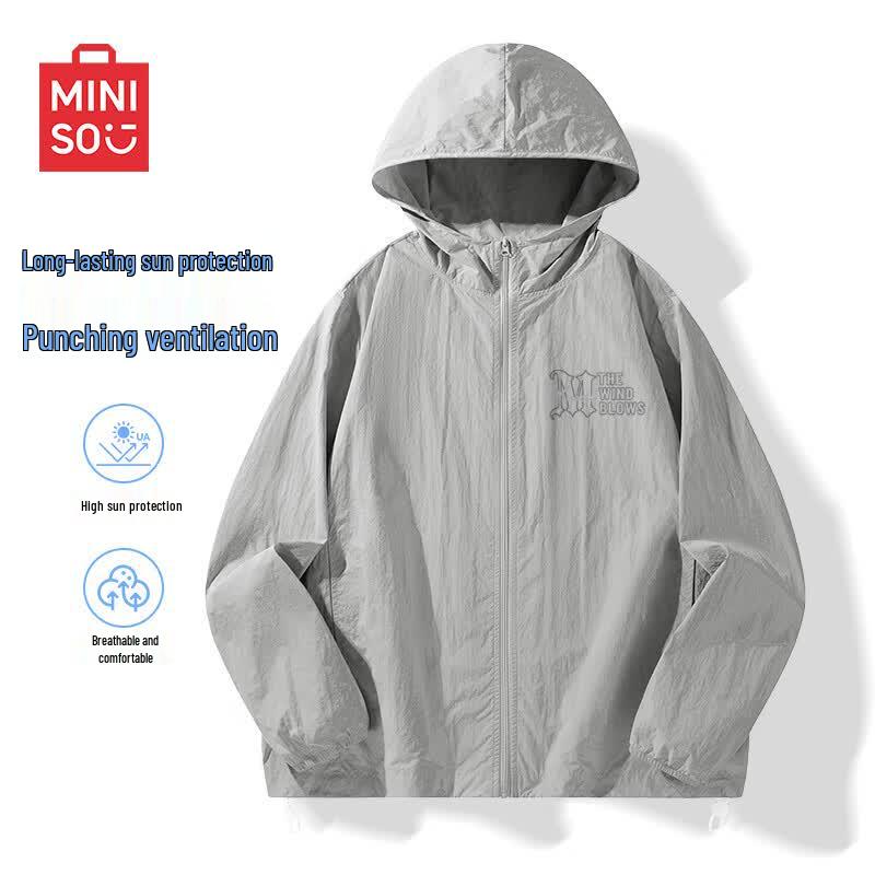 MINISO Men's Hooded Lightweight Sun Protection Jacket