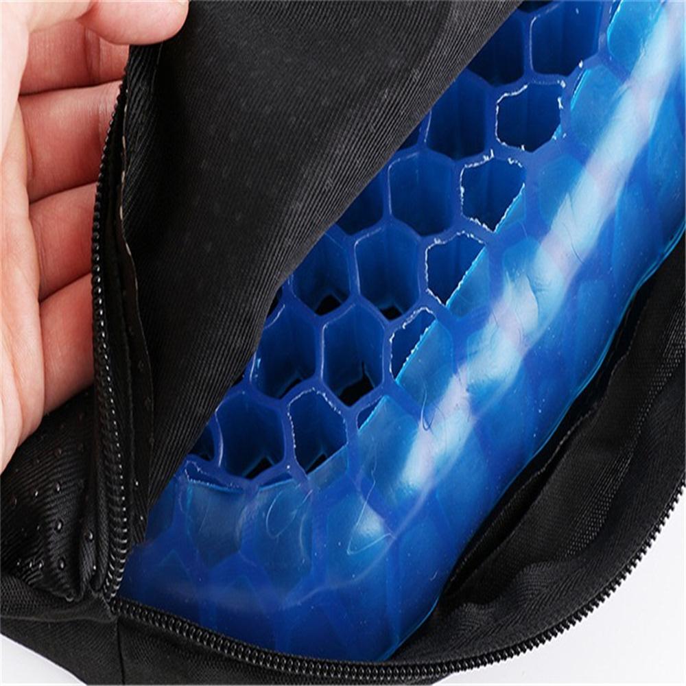 1X Elastic Seater Cushion Pad Silicone Honeycomb Design Pressure Point Massager