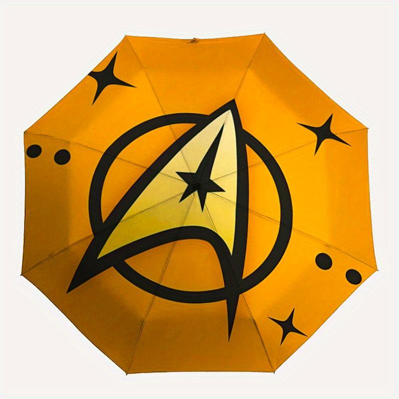 

1pc STAR TREK Automatic Folding Umbrella, 8 Ribs for All-Season Use, Portable for Travel & Outdoor Activities062
