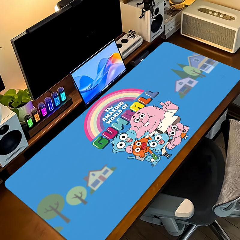 Die Gumball-Chroniken Große Gaming-Tischmatte Rutschfestes Laptop-Tablet Großes Mauspadd XXL-Matte Mini-PC-Spielmatte Mit Verriegeltem Rand